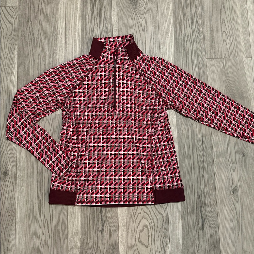 Talbots Performance Interlock Half Zip Pullover Size Medium - Picture 2 of 8